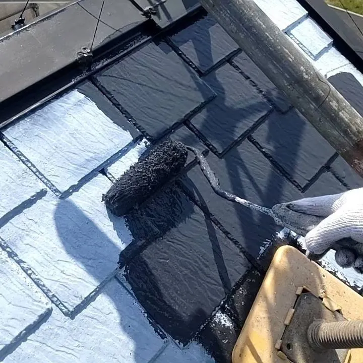 屋根　遮熱中塗り塗装