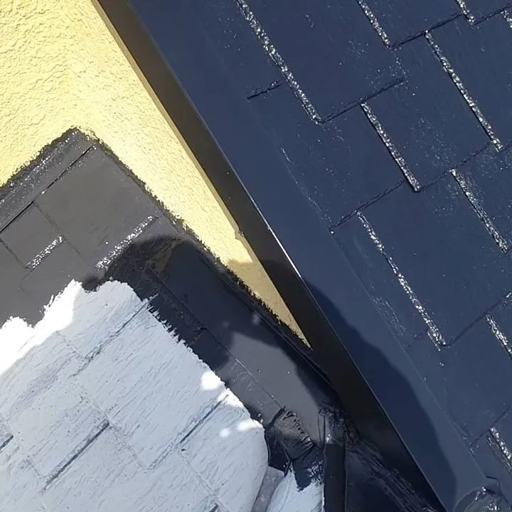 屋根　遮熱中塗り塗装