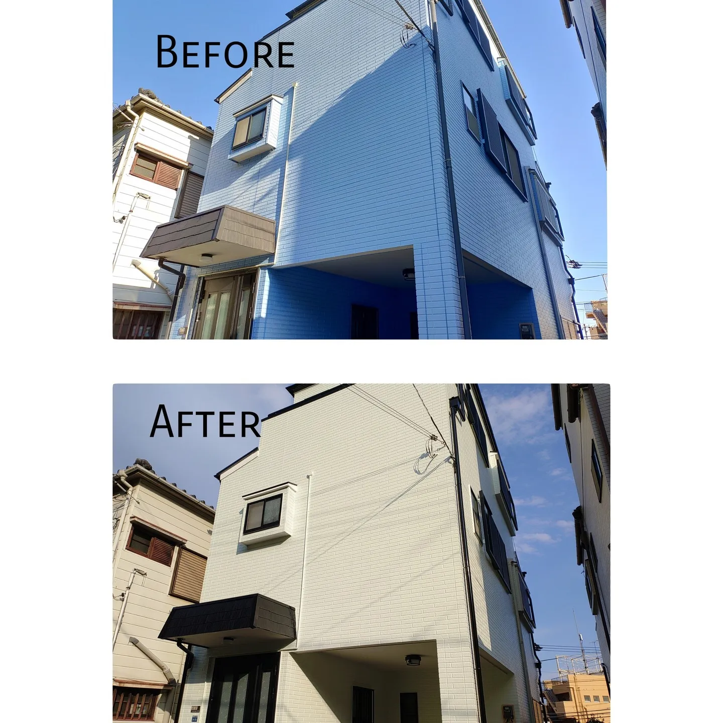 神戸市長田区での戸建て住宅の外壁塗装工事が無事に完了いたしま...