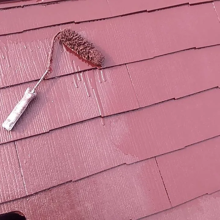 外壁上塗り塗装を行いました。