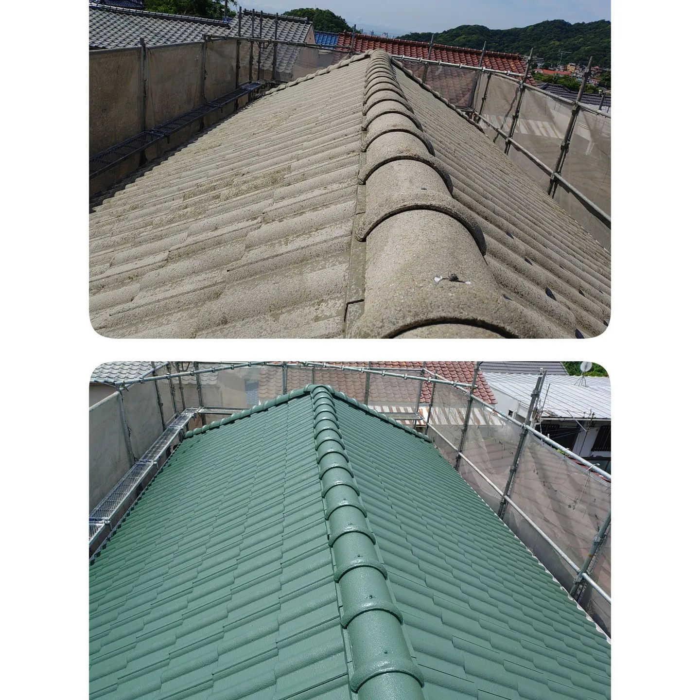 長田区外壁塗装、屋根塗装工事完了しました。