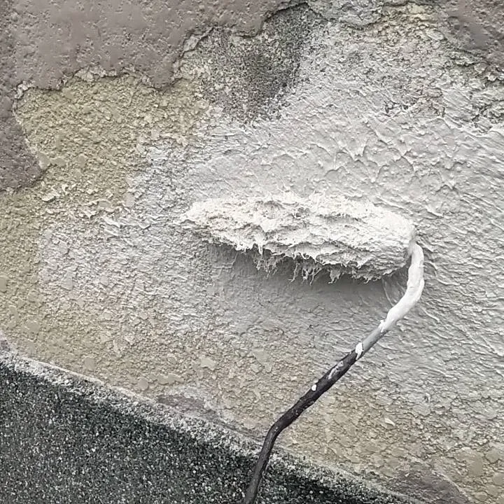 塀塗装を行っています。