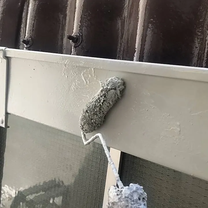 長田区企業様事務所棟　外壁改修、外壁塗装工事も終わりに近づい...