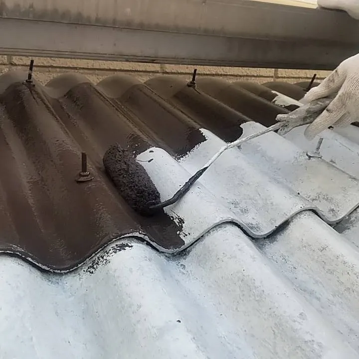 長田区企業様事務所棟　外壁改修、外壁塗装工事も終わりに近づい...