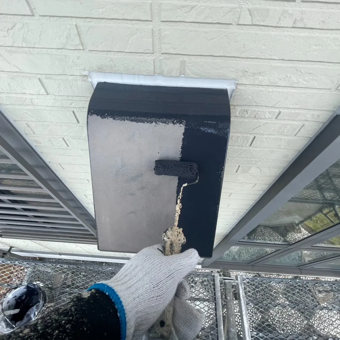 付帯部の下地処理、下塗り