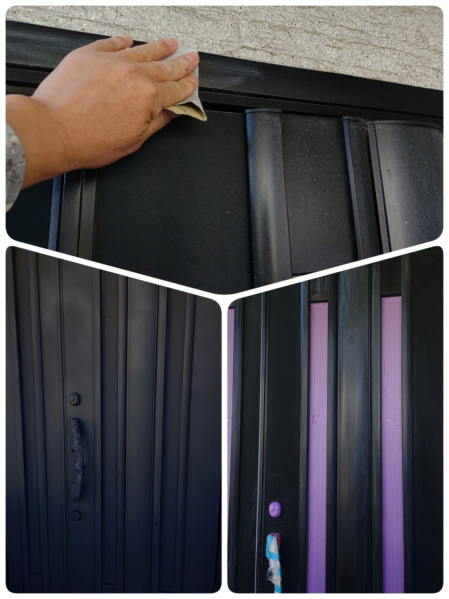 アルミ製ドアの塗装を行いました。