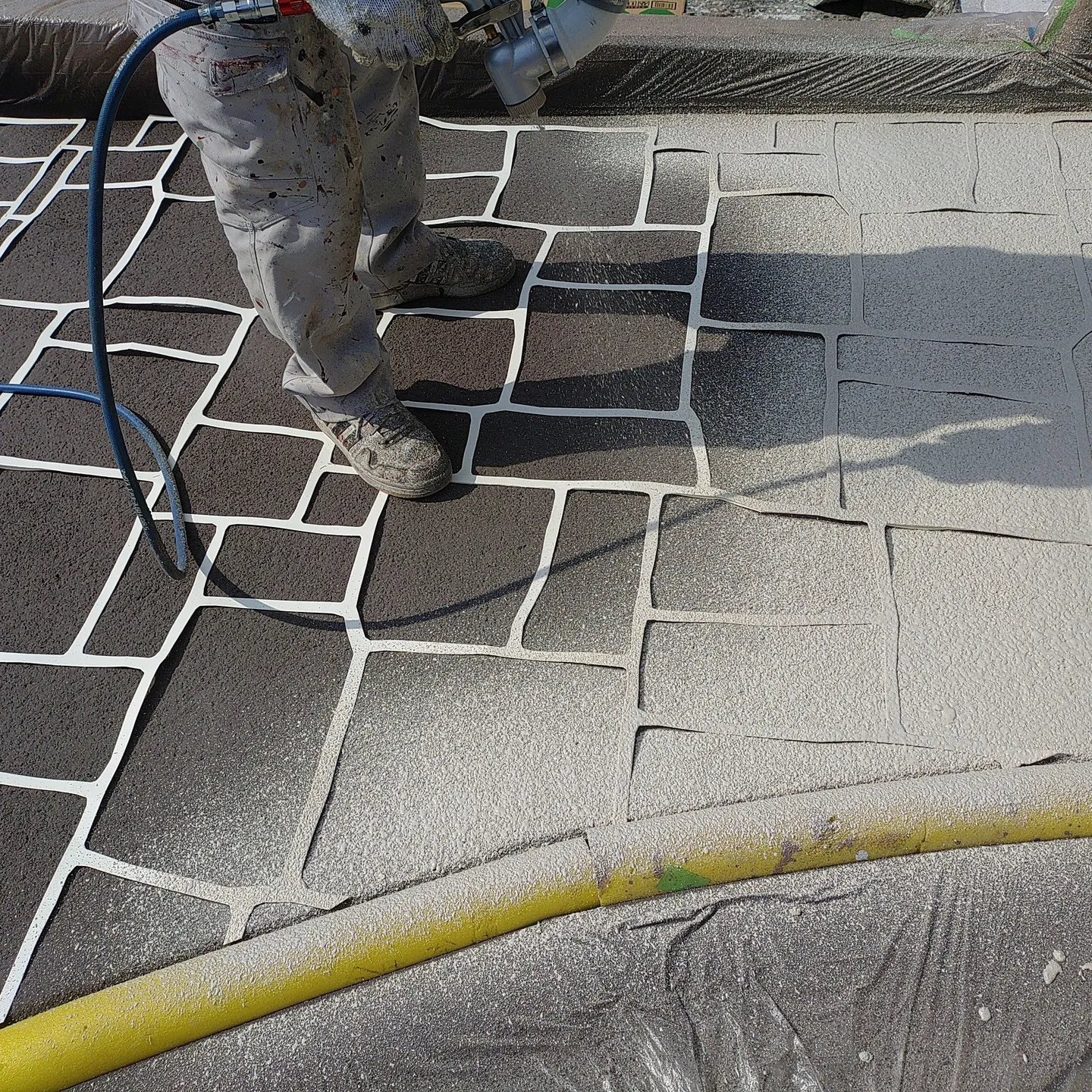 駐車場の土間塗装
