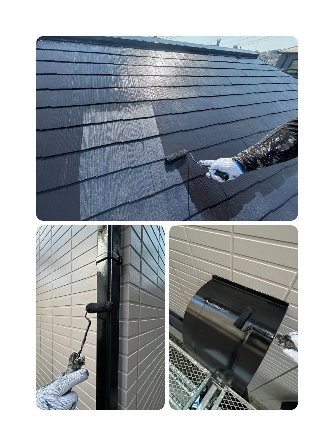 神戸市長田区で進めている外壁塗装と屋根塗装工事の進捗をお知ら...