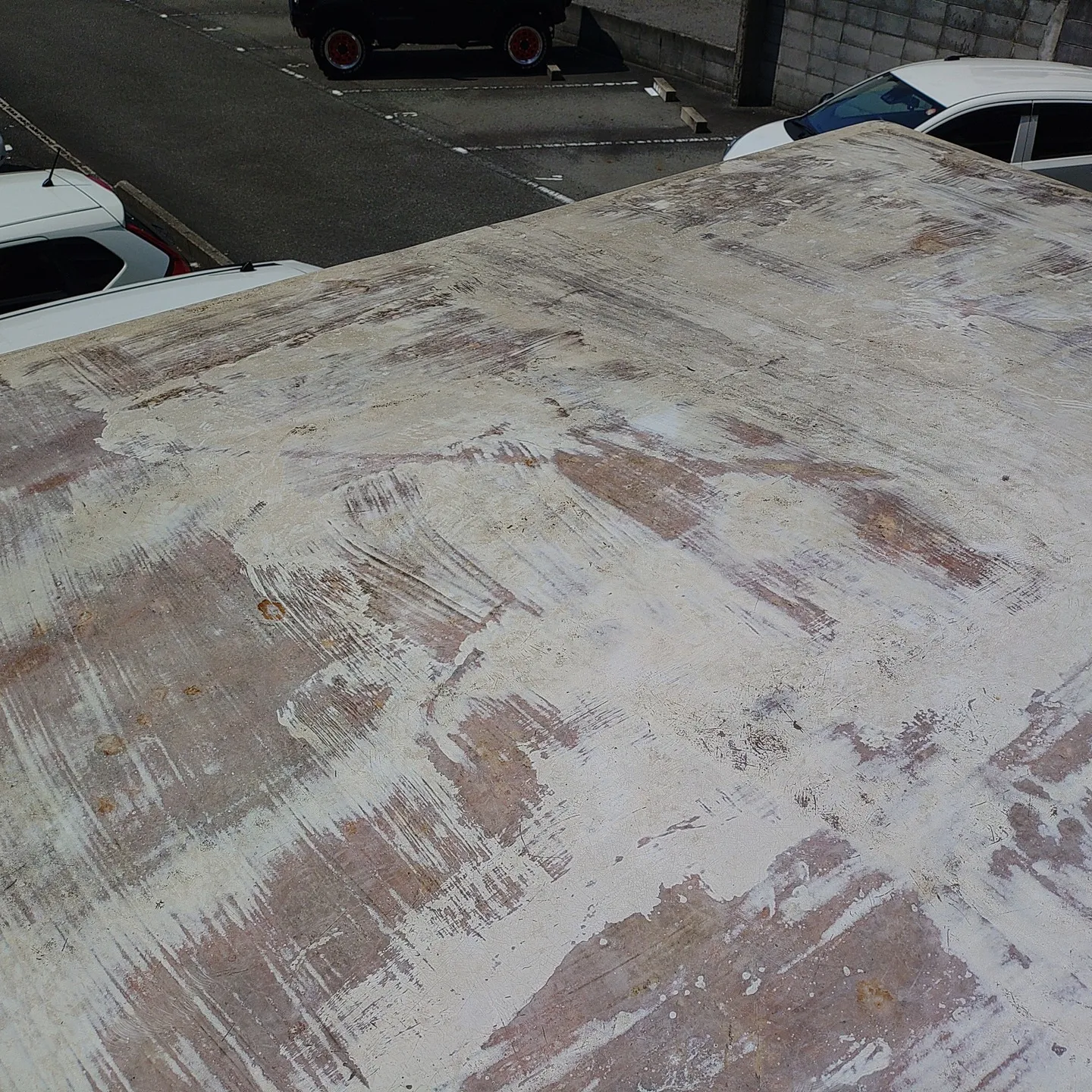 FRP受水槽タンクの塗装