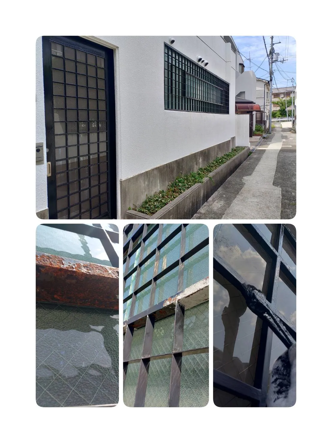 鉄格子の塗装をお問合せ頂き、作業完了いたしました。