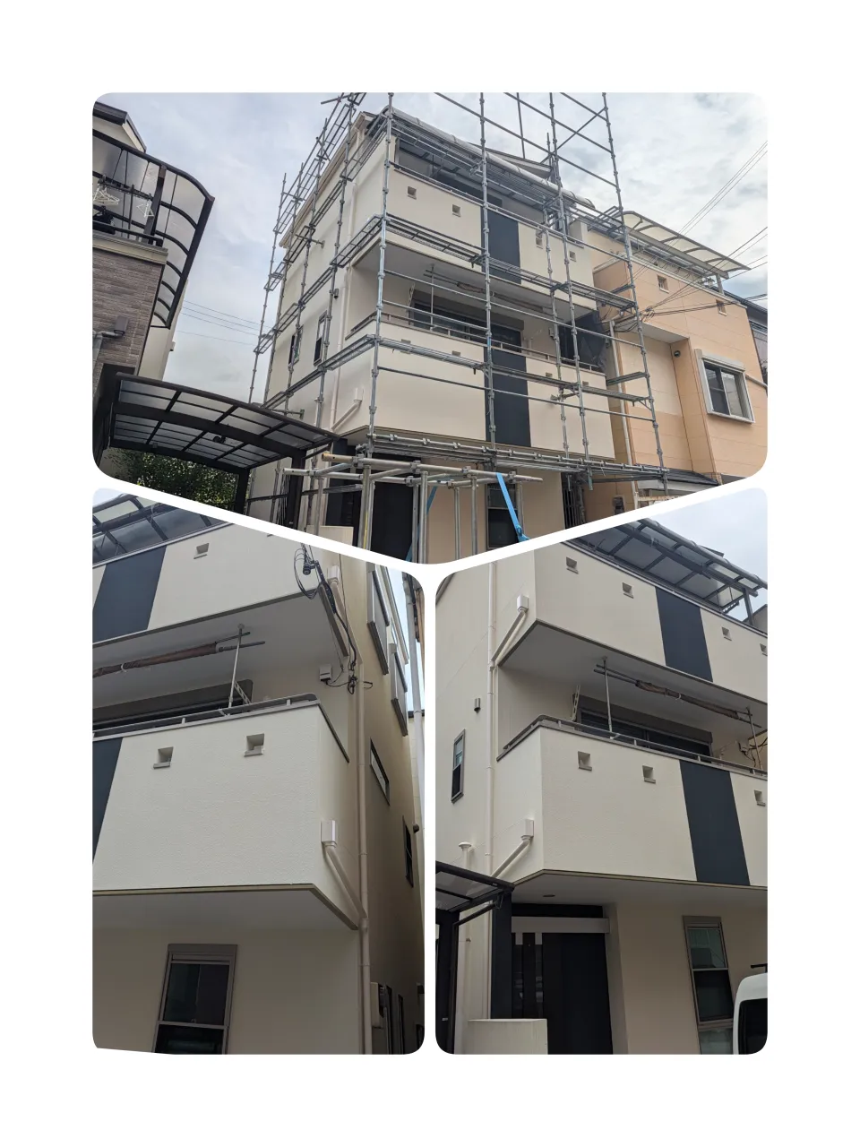 足場解体は完了しました。